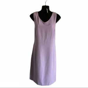 BRAEMER vintage shift dress lilac v neck